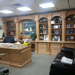 Custom Fluted Oak Columns - Products