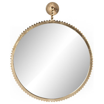 Four Hands Cru Large Mirror, Aged Gold