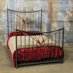 Wrought iron beds - Empress design, Art Deco theme - Bedroom Products