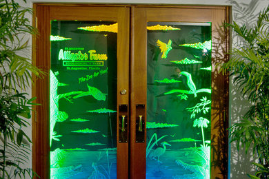 some Carved Glass Installs