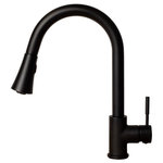 ZLINE Kitchen and Bath - ZLINE Edison Kitchen Faucet in Matte Black (EDS-KF-MB) - The ZLINE Edison Kitchen Faucet (EDS-KF-MB) is manufactured with the highest quality materials on the market - making it long-lasting and durable. We have focused on designing each faucet to be functionally efficient while offering a sleek design, making it a beautiful addition to any kitchen. While aesthetically pleasing, the Edison Kitchen Faucet offers a hassle-free washing experience, with 360 degree rotation and a spring loaded pressure adjusting spray wand. At 1.8 gal per minute the Edison Kitchen Faucet provides the perfect amount of flexibility and water pressure to save you time. Our cutting edge lock in technology will keep your spray wand docked and in place when not in use. ZLINE delivers the most efficient, hassle free kitchen faucet with a lifetime warranty, giving you peace of mind. The EDS-KF-MB ships next business day when in stock.