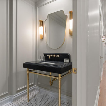 Negresco Honed Granite Powder Room Vanity