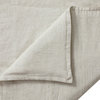 100% French Flax Linen Reversible Duvet Cover Set, 3 Piece, Natural, King