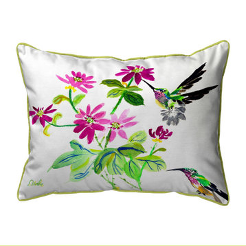 Betsy Drake Ruby Throat Extra Large Zippered Pillow 20x24