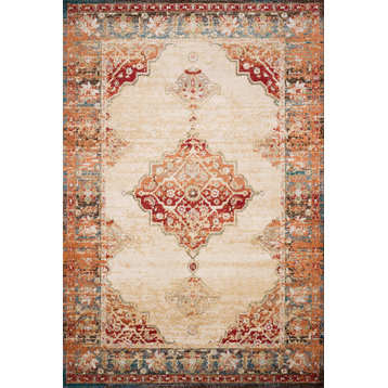 Isadora Rug, Ant. Ivory and Sunset, 5'x7'3"
