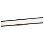 Maxim Lighting - Visor 36" LED Wall Sconce - Dual Black aluminum channels support a Frost acrylic diffuser that projects light into the room when illuminated. Available in 4 lengths, this collection can be installed horizontal above the mirror or vertical on each side.