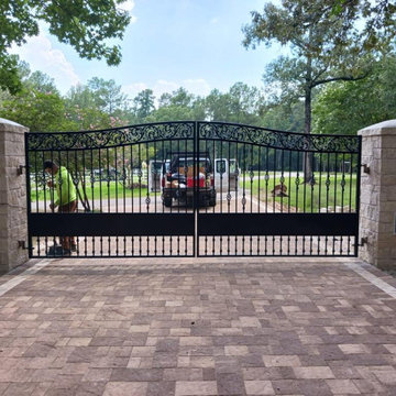 Custom Fabricated Decorative Iron Estate Gate