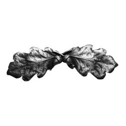Inviting Home Inc. - Oak Leaf Pull, Antique-Style Pewter - Cabinet And Drawer Handle Pulls