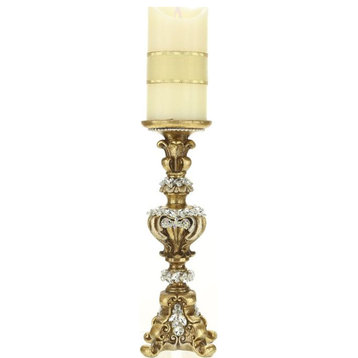 Mark Roberts 2023 Jeweled Footed Candle Holder 12''