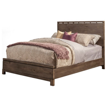 Alpine Furniture Sydney California King Panel Bed in Weathered Gray