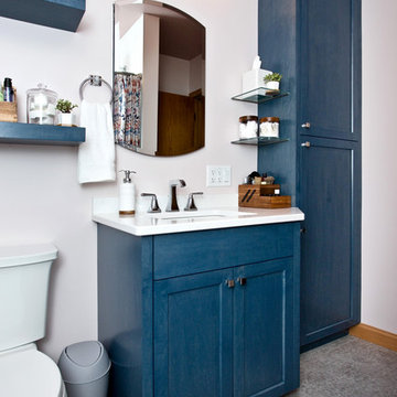 Blue cabinetry