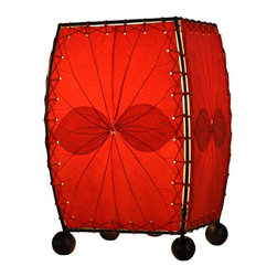 Mini Square Table Lamp | Red - Table Lamps