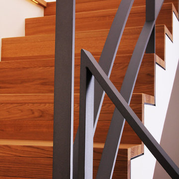 Treppe in Faltwerkoptik
