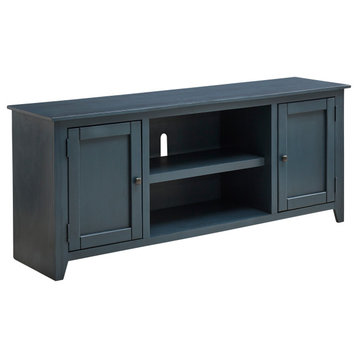 Outlaw 68" TV Entertainment Console in Navy Blue