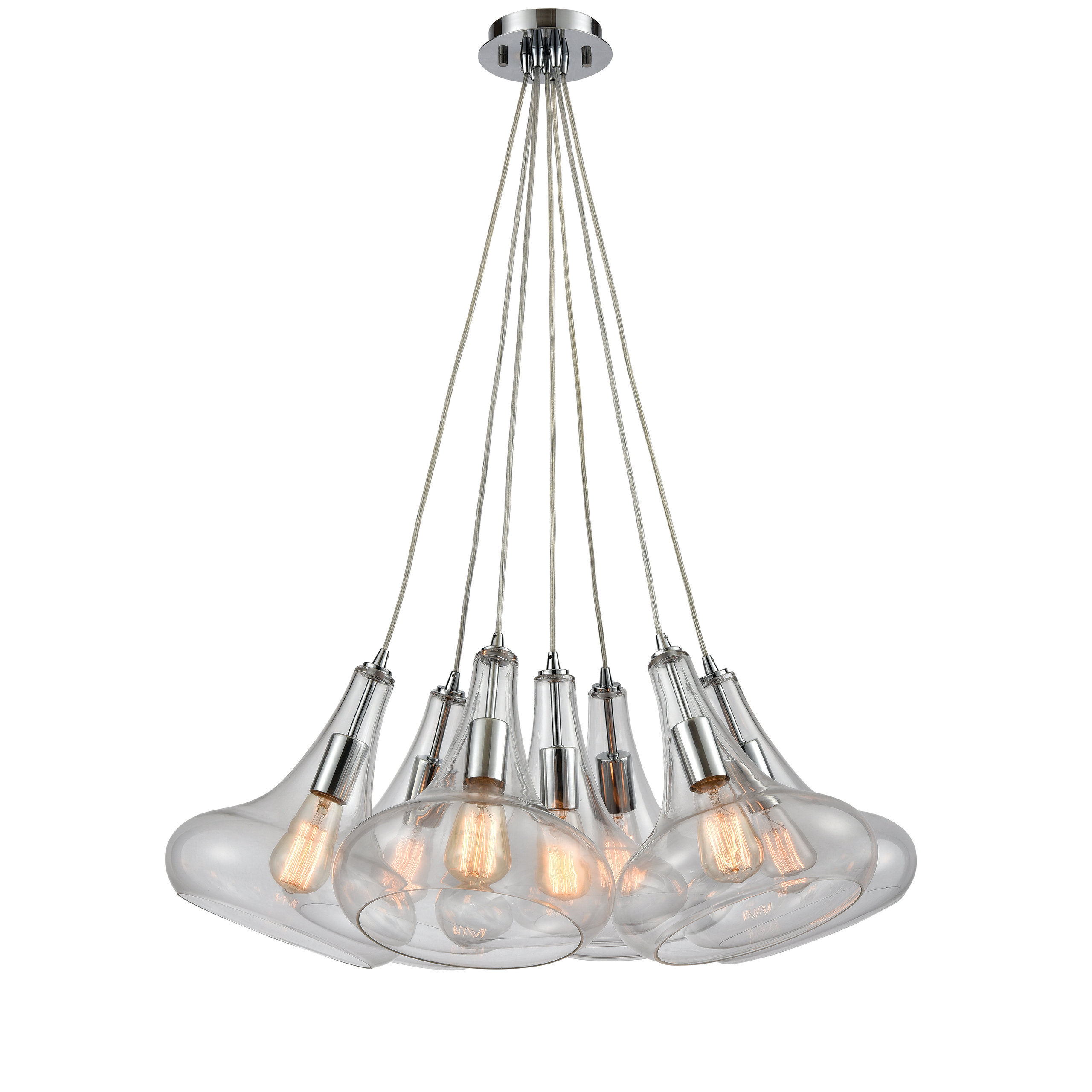 Orbital 7-Light Nesting Pendant Fixture - Transitional - Pendant ...