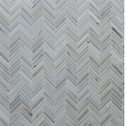Jet Set Mosiac Field in Cadet Blue - Tile