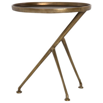 Schmidt Accent Table-Raw Antique Brass