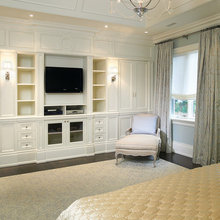 built in cabinets family room