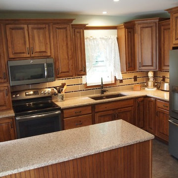 Galva, IL- Rustic Beech Kitchen With Storage Galore!