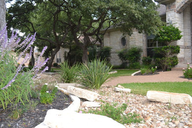 This is an example of a traditional landscaping in Austin.