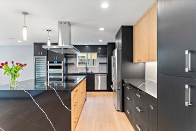 Inspiration for a modern kitchen remodel in San Diego