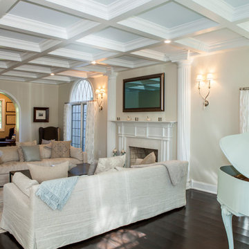 Villanova, PA : Living room with view of Study