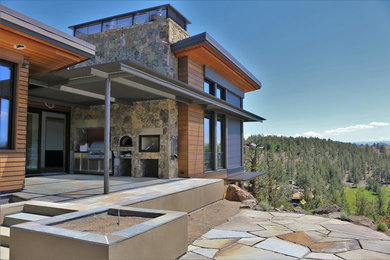 Inspiration for a southwestern patio remodel in Other