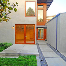 Wood siding with stucco