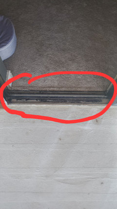 Sliding door leaking at bottom sill