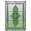 stained glass Beveled window panel 19" x 27"
