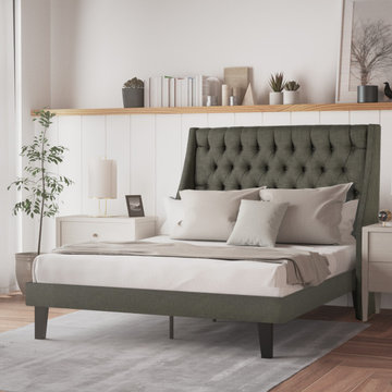 ARBO Upholstered Platform Beds with Headboards