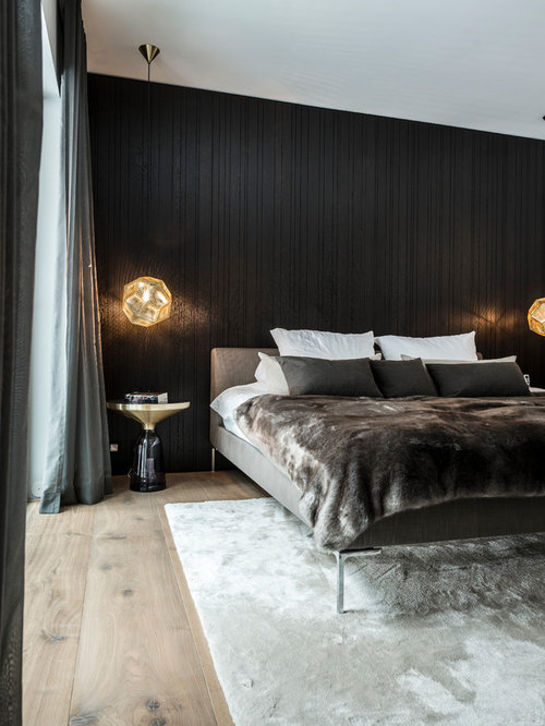 10 Best Modern Bedroom with Black Walls Ideas & Decoration Pictures Houzz