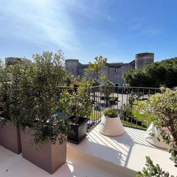 Penthouse con terrazza giardino