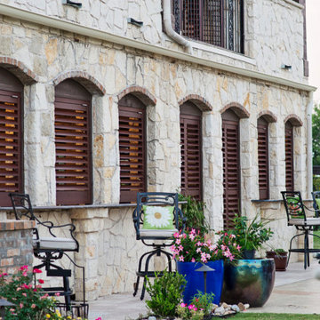 "Outdoor Patio Living" Plantation Shutter applications