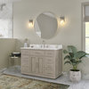 The Wyatt Bathroom Vanity, Antique Gray Oak, 48", Single Sink, Freestanding