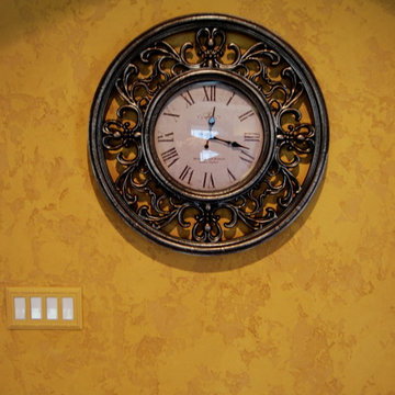 Olde English Aged Plaster Finish throughout an entire Lower Level in Virginia