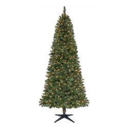 Home Accents Holiday 7.5 Feet Fraser Fir Slim Pre-Lit Artificial Tree - Christmas Trees