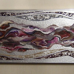 Original paintings on metal - Mixed Media Art