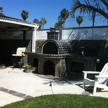 The Keyes Family Wood Fired Brick Pizza Oven in California