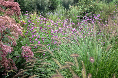 Inspiration for a rustic drought-tolerant and full sun backyard landscaping in New York.