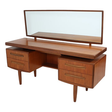 Mid Century G Plan Fresco Teak Vanity with Mirror