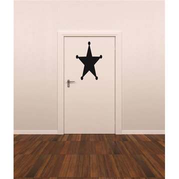 Decal, Cowboy Western Star Living Room Bedroom Home, 20x20"