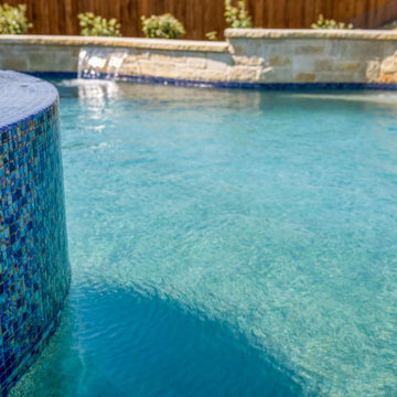 Custom Creations, Aledo Ridge Court Crystal Stone Midnight Blue Regular