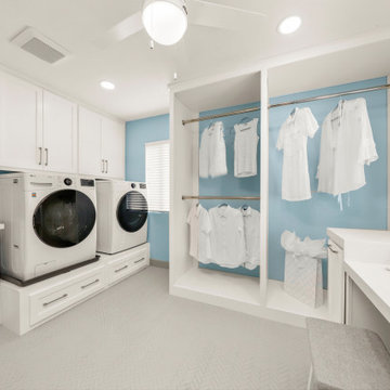 Cerulean Blue Bath and Walk-In Remodel Palmdale, CA *Gorham