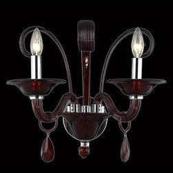 Elegant Lighting Muse Collection 2 inch 2 Light Wall Sconce - Lighting