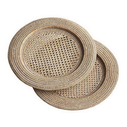 RATTAN CHARGERS - SET OF 2 - Tabletop