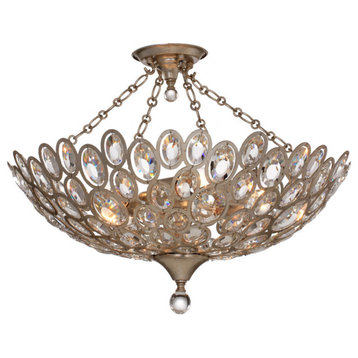 Crystorama Sterling 5-Light Distressed Twilight Ceiling Mount