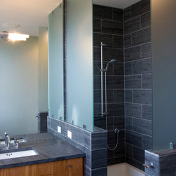 Bathroom Slate Countertops & Shower Surround - Vanity Tops And Side Splashes