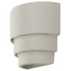 Dara Outdoor Wall Light, Bisque Rose, Closed Top