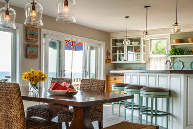 Inspiration for a rustic kitchen remodel in Boston